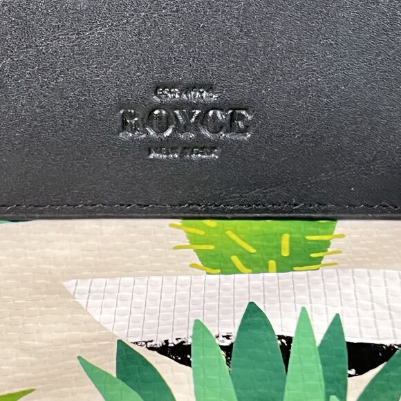 ROYCE New York RFID-Blocking Four Zip Organizer Travel Case Black Leather Wallet - Picture 7 of 11